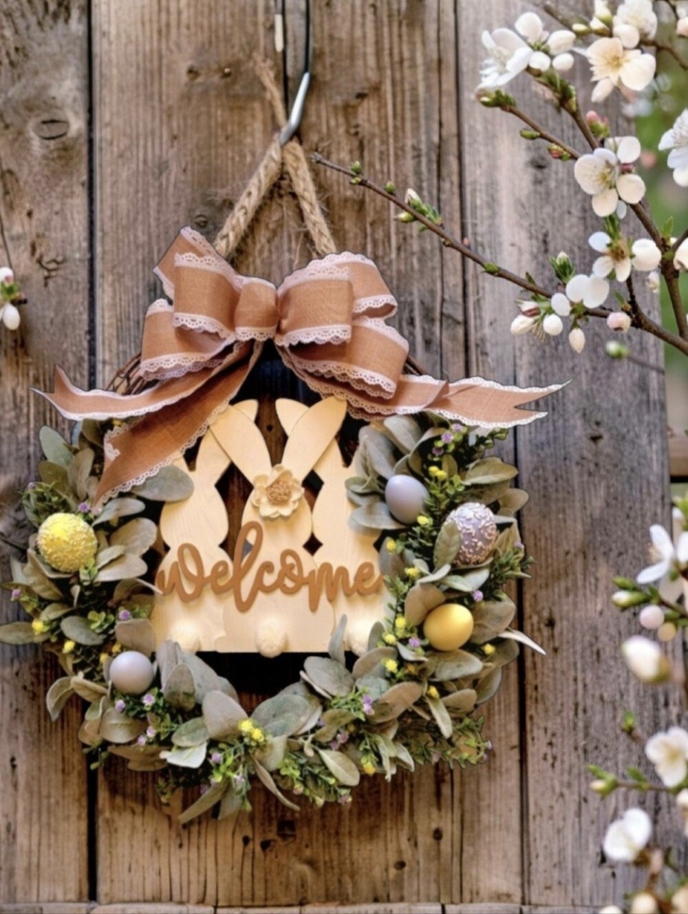 Easter Floral wreath